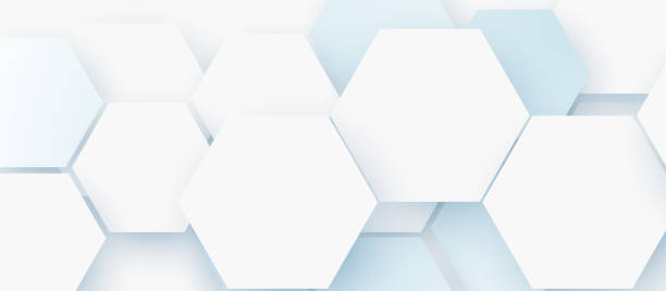 istock Abstract hexagon blue and white color background. Abstract Futuristic digital high-technology banner. Vector Illustration 2162964509
