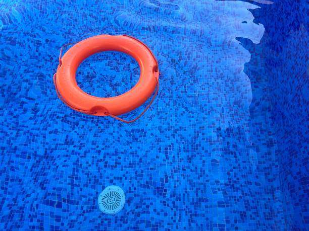 Life buoy in the pools blue water series