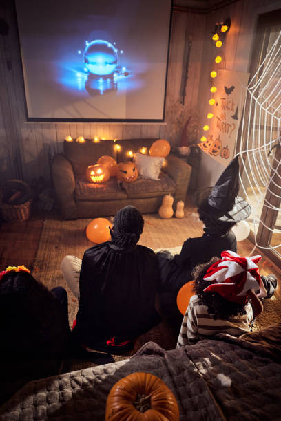 istock Watching a movie on Halloween! 2162967940