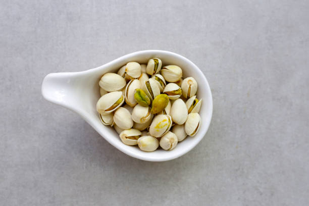 Roasted salted pistachios, delicious snack