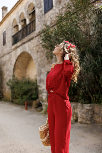 istock Young woman sightseeing on vacation 2162978767
