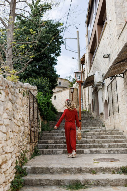 istock Young woman sightseeing on vacation 2162978789