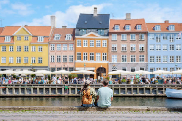 istock Couple Admiring Copenhagen's Colorful Waterfront 2162978875