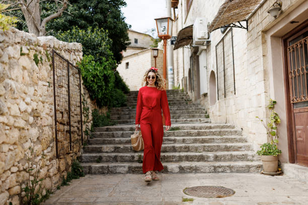 istock Young woman sightseeing on vacation 2162978975