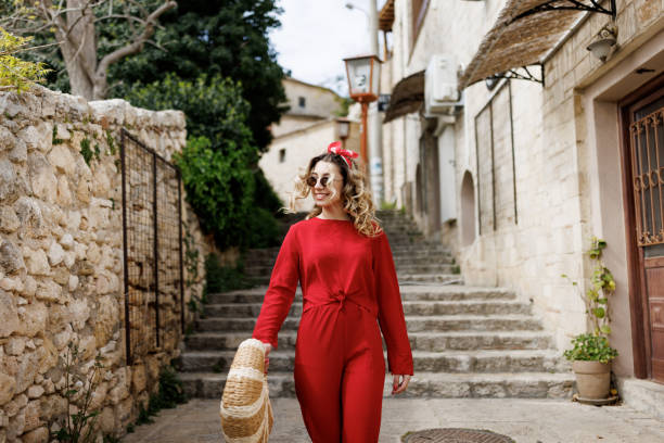 istock Young woman sightseeing on vacation 2162979025