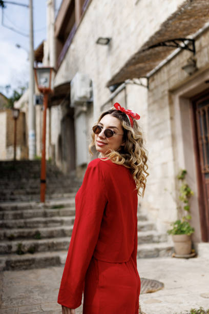 istock Young woman sightseeing on vacation 2162979318
