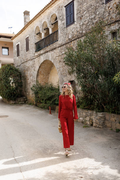 istock Young woman sightseeing on vacation 2162979487