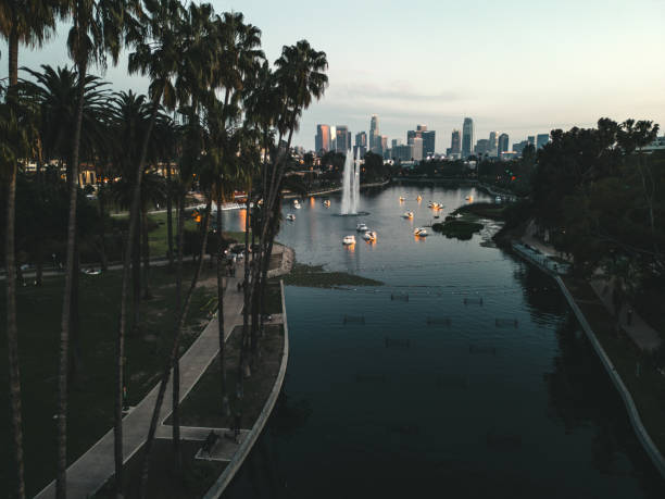 istock Los Angeles cityscape at sunset 2162985404