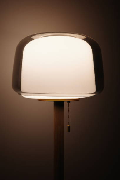 A sophisticated and modern glass table lamp