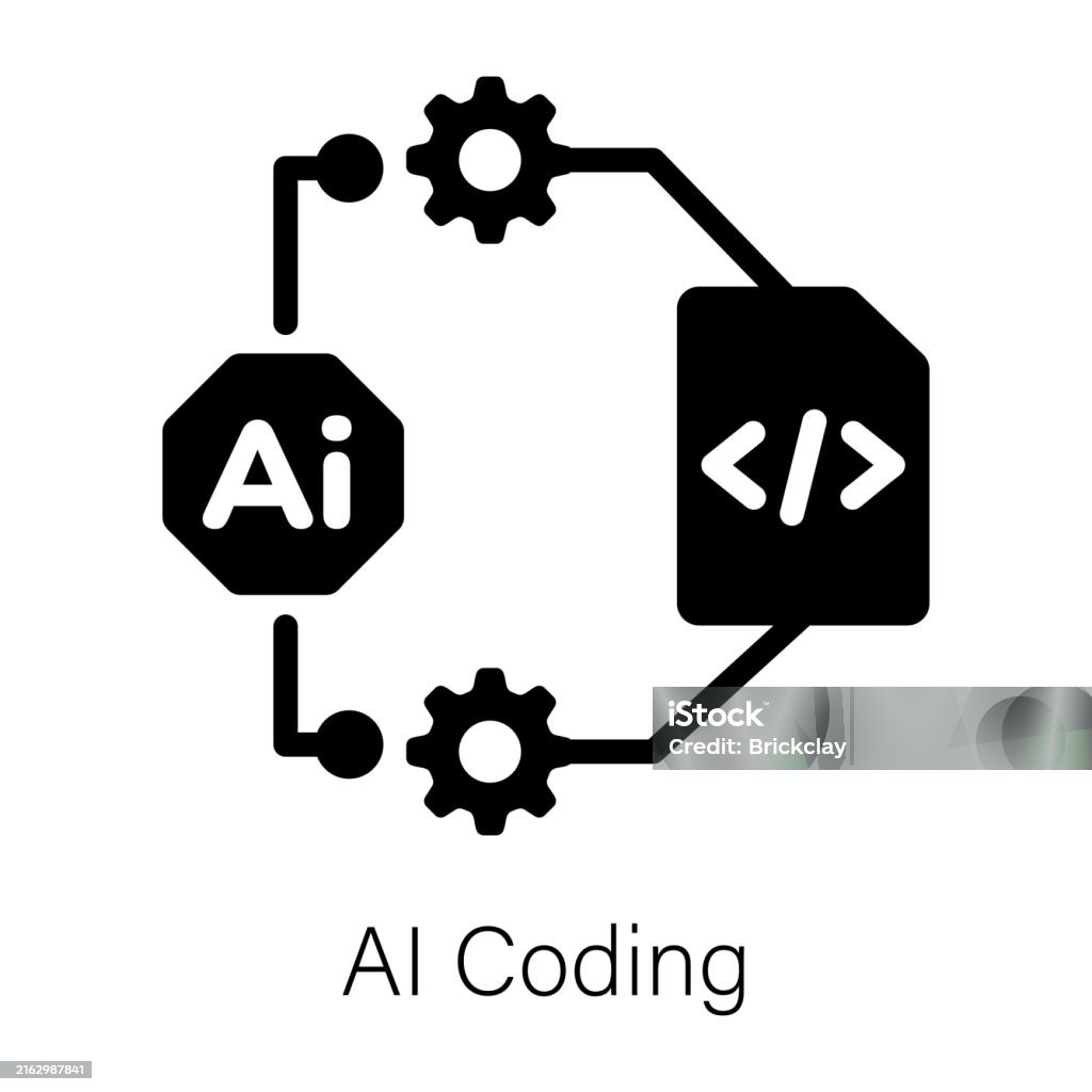 Ai Coding Graphics Ai Coding Stock Illustration - Download Image Now - Artificial ...