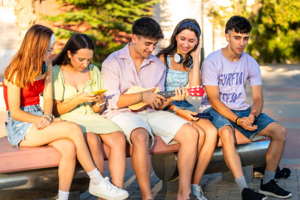 istock Playful friends enjoying summer day together on rooftop 2162989224