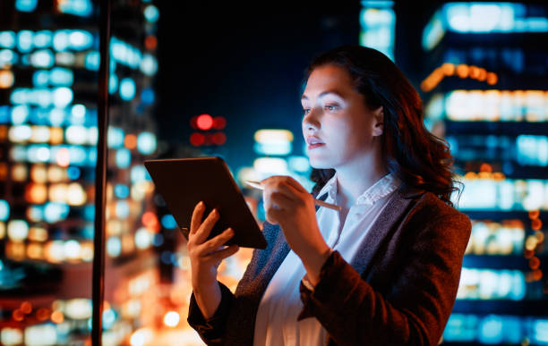 istock businesswoman working on tablet pc 2162995829