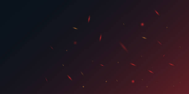 istock Fire spark overlay with smoke and flame background. Grill heat glow. 2162997432