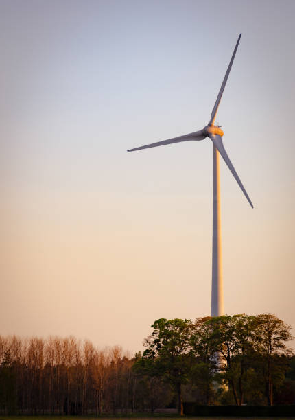 Wind turbine from the Swedish countryside.Skara - Sweden.