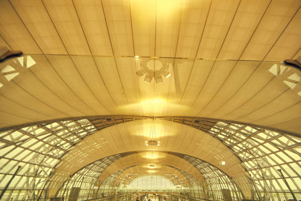 Bangkok, Thailand - 21 July 2024 : Interior of Suvarnabhumi airport