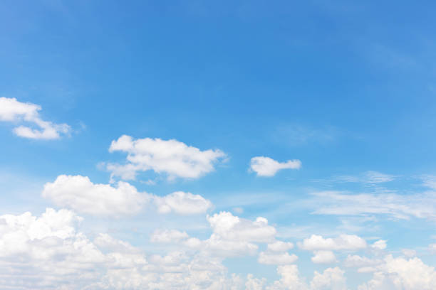 istock Blue sky background and white clouds soft focus, and copy space horizontal shape. 2162999454