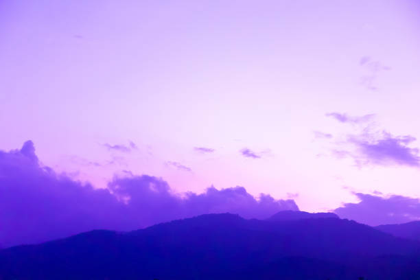 istock Dreamy purple sky  twilight background and sunlight with copy space 2162999487