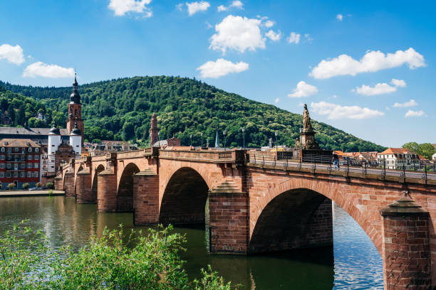 istock Historic Bridge And Scenic View In Heidelberg, Germany 2163000236