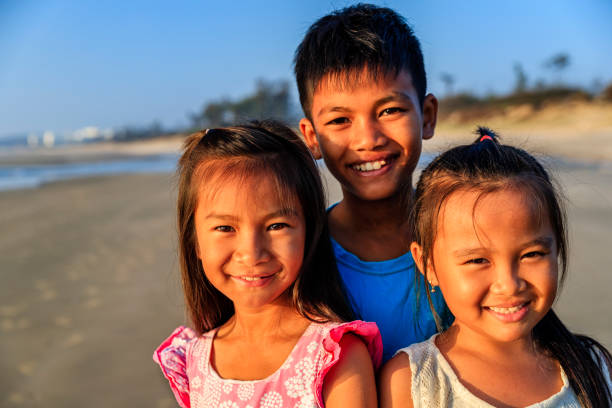 istock Vietnamese children having fun on the beach, Vietnam 2163001815