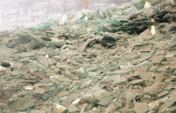 istock Glass waste mixed with silica for recycling. 2163001876
