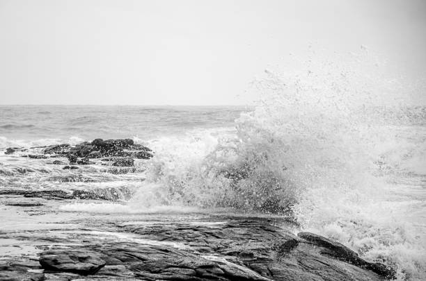 istock Waves splashing in sea 2163002348