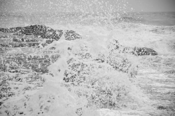 istock Waves splashing in sea 2163002382