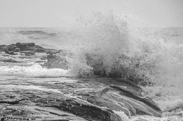 istock Waves splashing in sea 2163002388