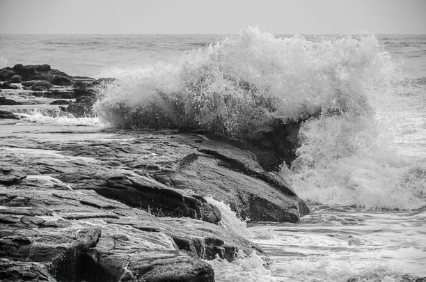 istock Waves splashing in sea 2163002459