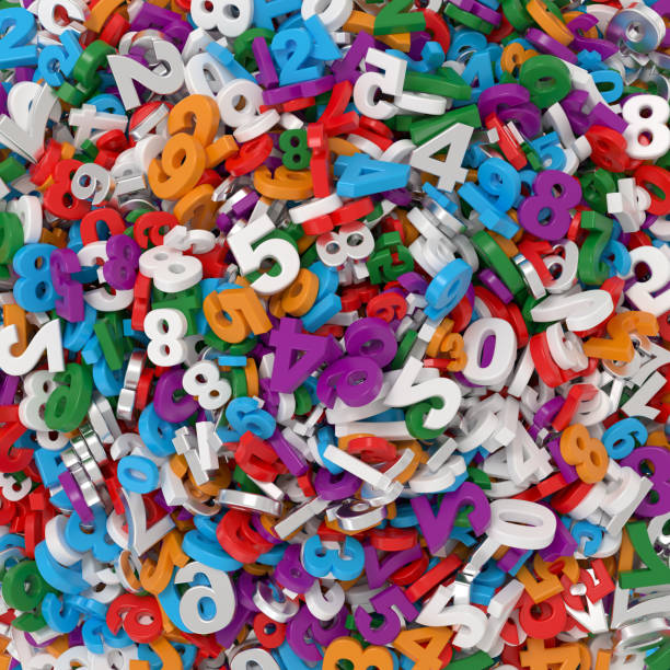 istock Colorful Number Chaos 2163002897