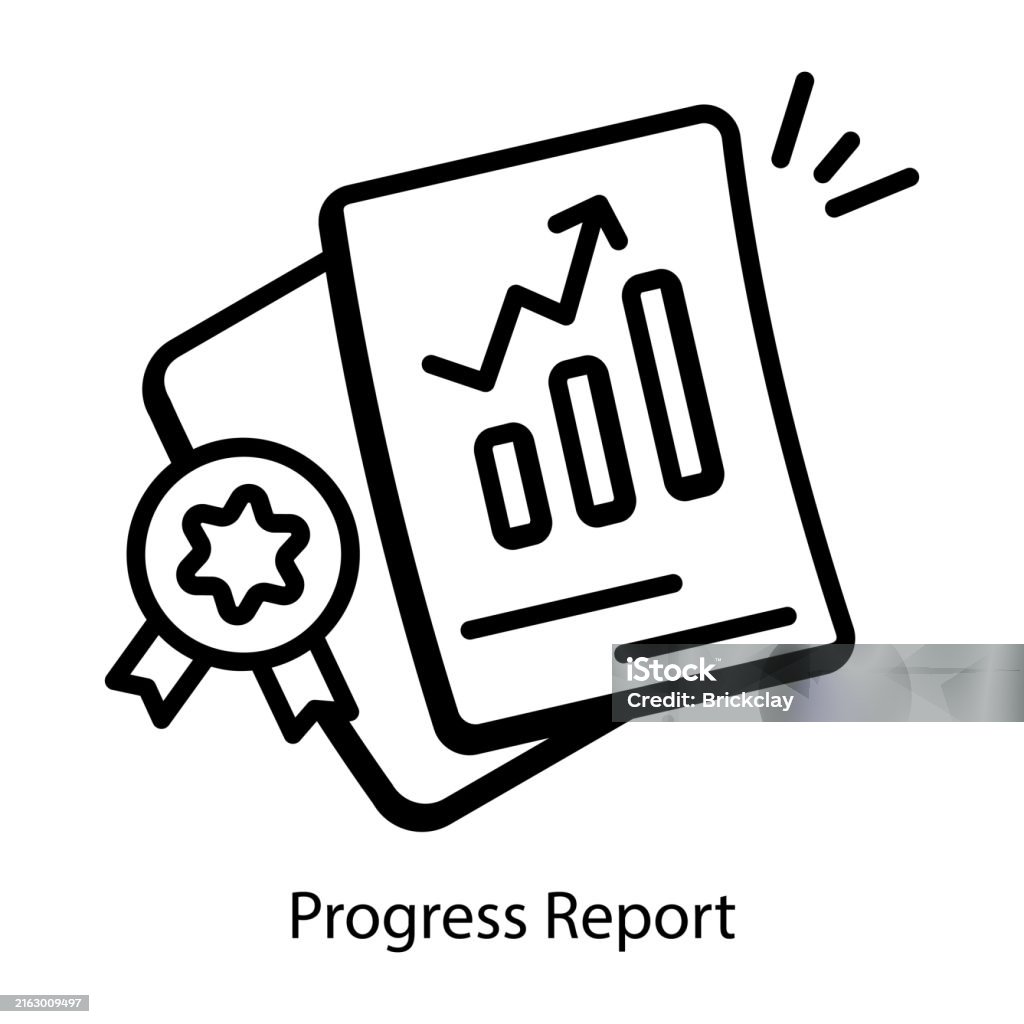 Progress Report Stock Illustration - Download Image Now - Achievement ...