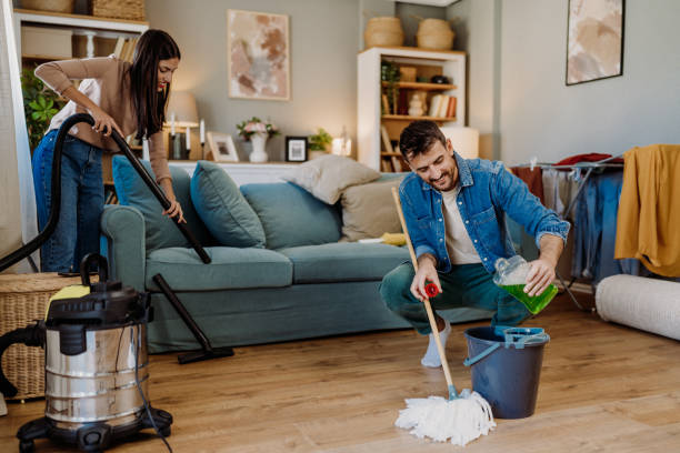 istock Cleaning the living room 2163011707
