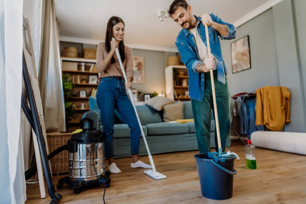 istock Cleaning the living room 2163011789