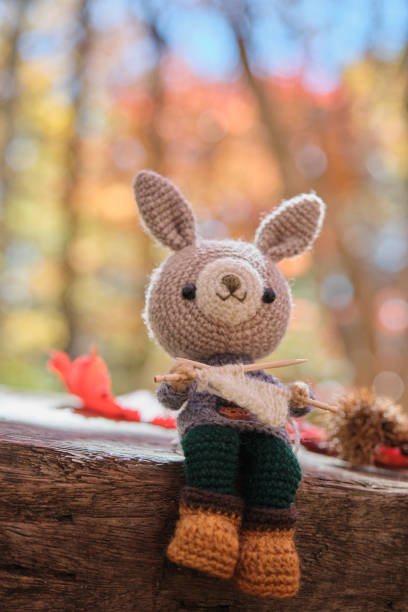 istock Handmade knitted toy. 2163013915