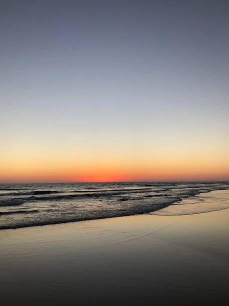 istock Beautiful colourful sunset beach 2163014054
