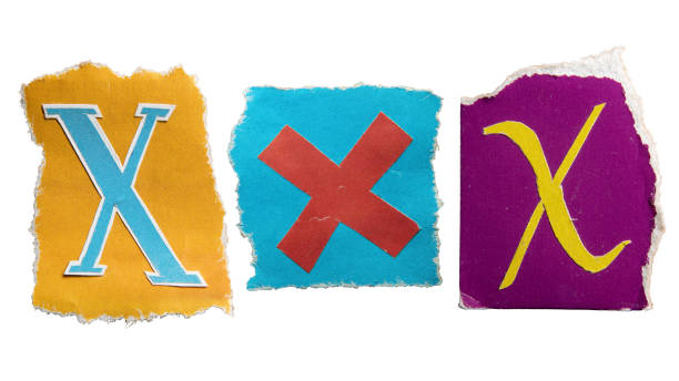 istock X alphabet torn from a magazine paper on white background 2163018283