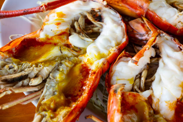 istock Delectable Seafood Delight with Crab and Shrimp Claws on Plate 2163019844