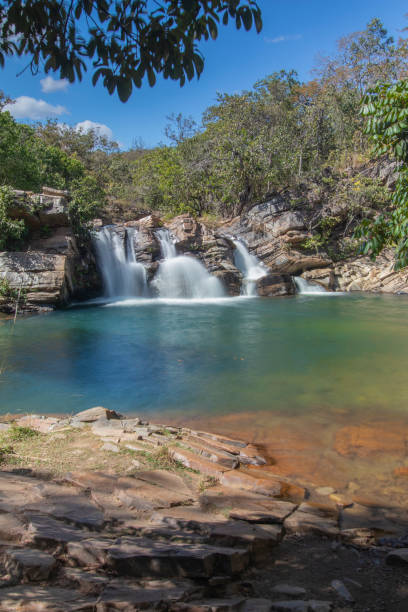 istock Brazilian Waterfall - This kind of waterfall is common in Brazil. 2163022013
