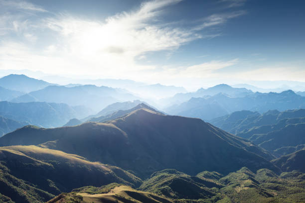 istock The drone view looks out over the mountains 2163022918