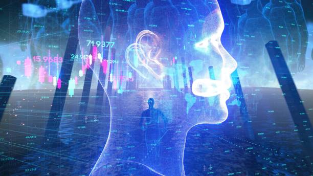istock Abstract portrait of a humanoid. 2163023980