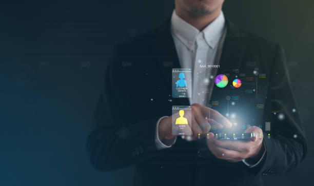 istock Dashboard for data business analysis and Data Management System with KPI and metrics connected to the database for technology finance,  marketing,operations, sales. 2163026881