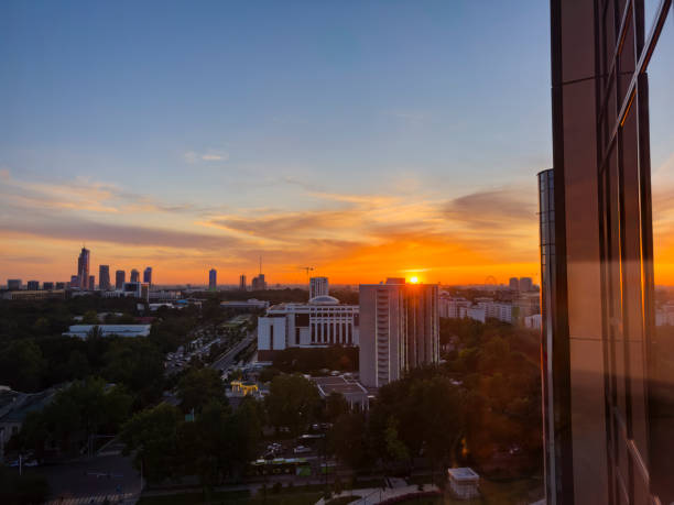 istock Tashkent cityscape at sunset 2163026951