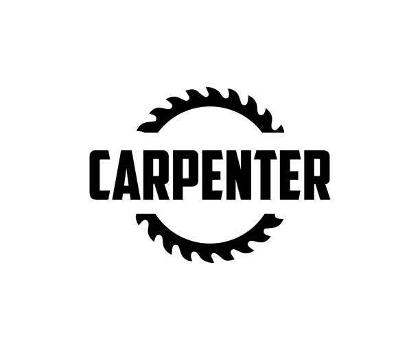 Wood Carpenter icon. Blade or circular saw for sawing of woodmaster or carpenter vector design and illustration.