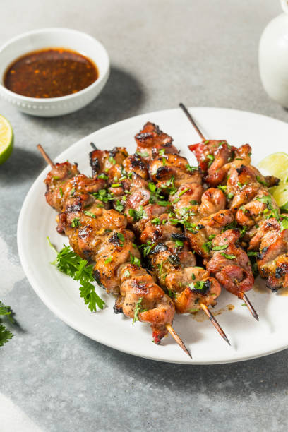 istock Homemade Thai Pork Skewers 2163033328