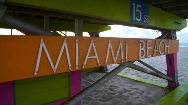 istock Miami Beach Lifeguard Tower Sign 2163033588