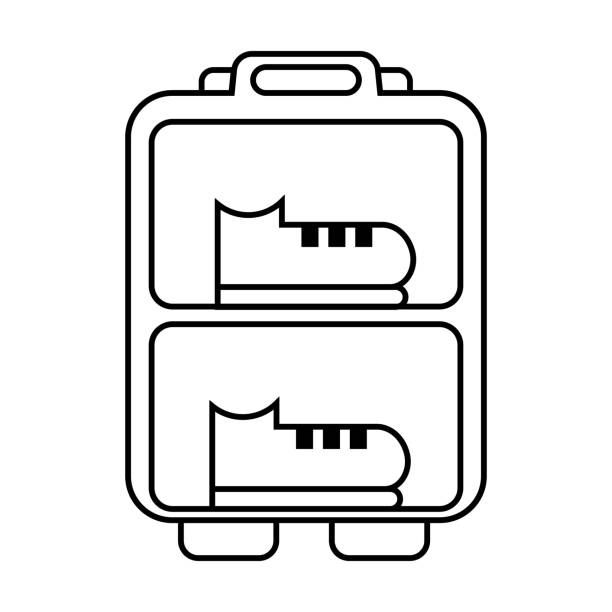 Drawing Rak Sepatu 160+ Rak Sepatu Ilustrasi, Grafik Vektor, & Clip Art Bebas Royalti ...