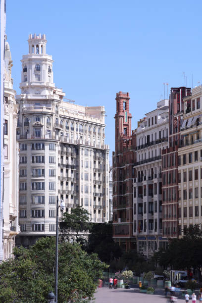 Historic Port Authority building at the old harbor of Valencia, Spain
