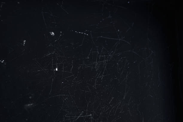 istock Abstract background with white scratches isolated on black background with empty, copy space. Overlay texture for your design, art 2163045536