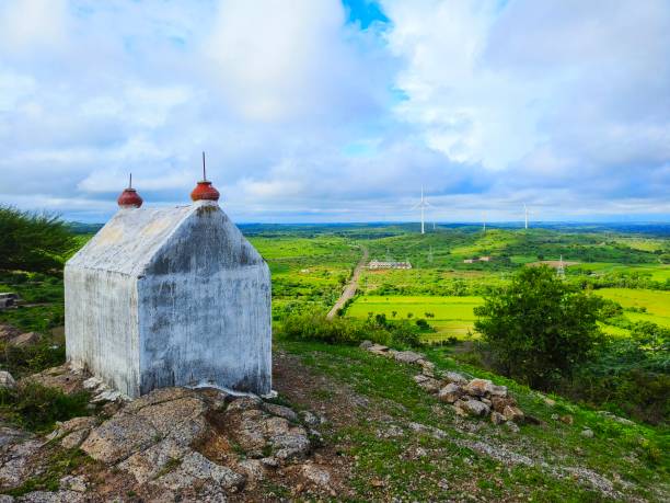 View on the hill Monsoon season view on top of hills rajkot india stock pictures, royalty-free photos & images