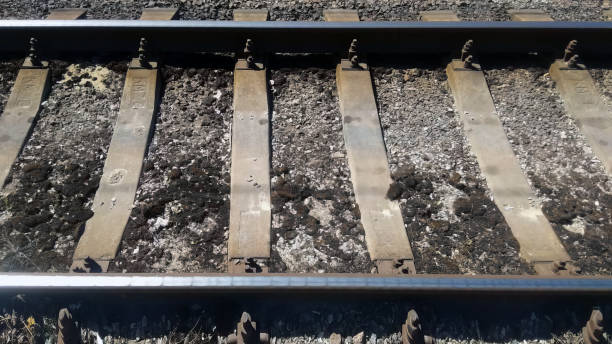 An old dramatic railway in dark colors.