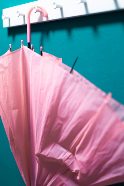 Pink Umbrella on a white hanger